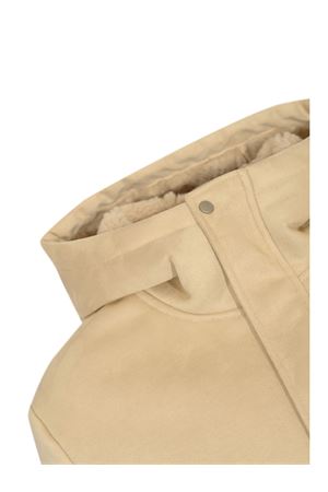 Beige Suede Effect Jacket DANIELE ALESSANDRINI | DA1FW26J007165